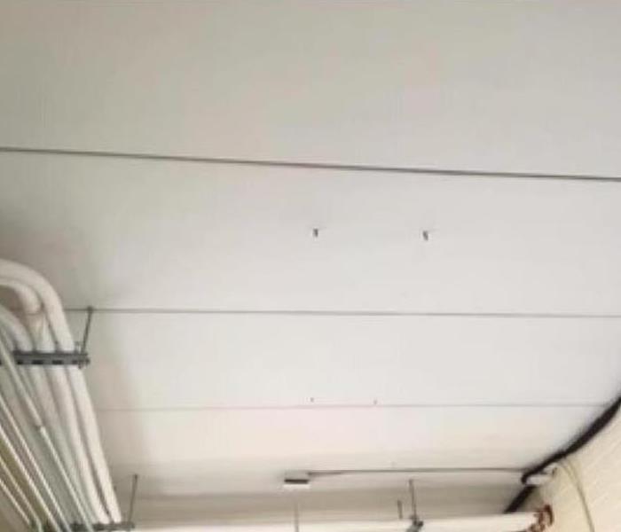 soot removed from ceiling