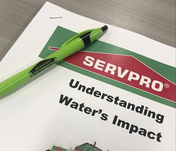 SERVPRO CE booklet on water impact